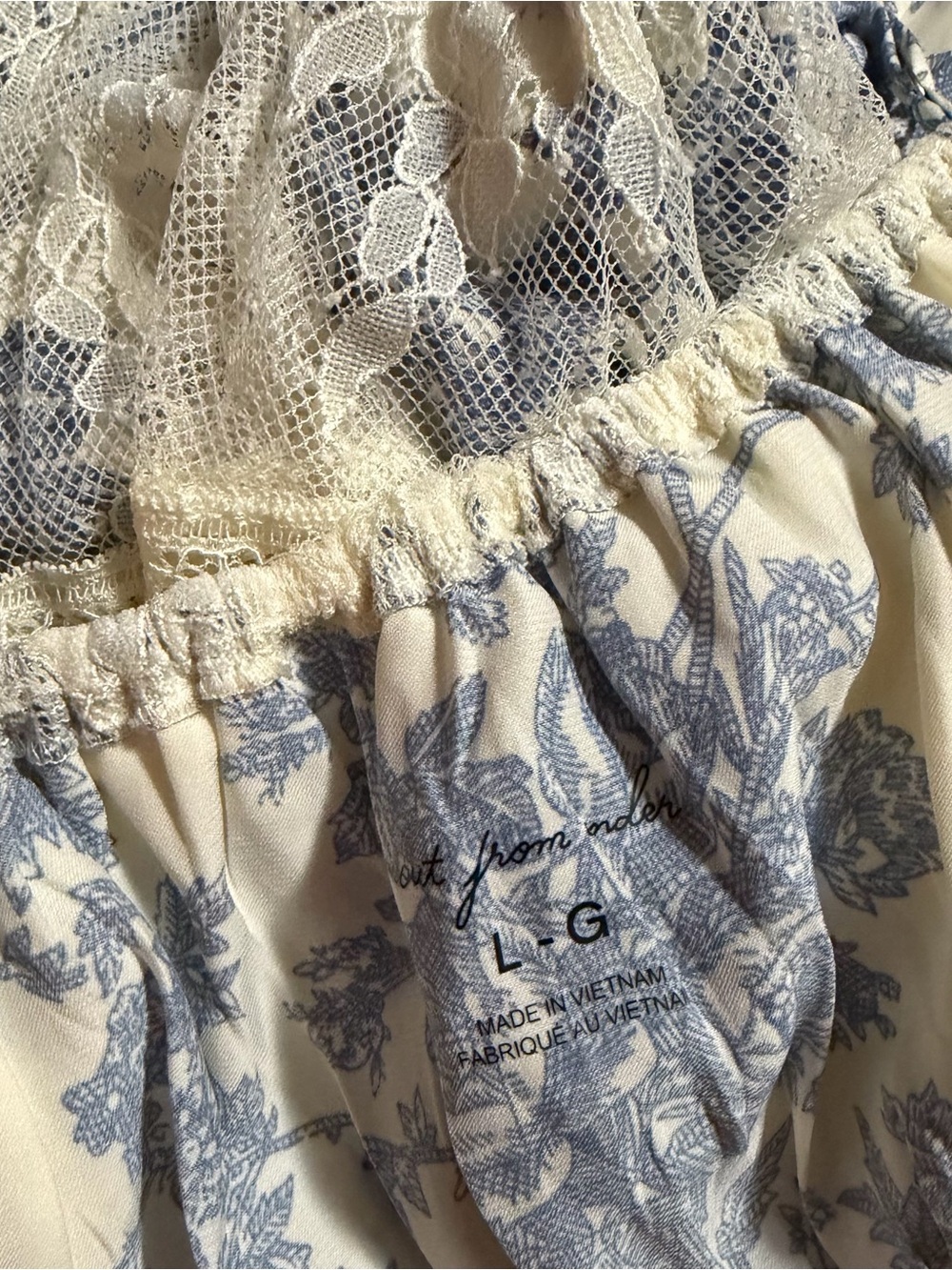 NWOT/Out from under milla lace trimmed bra top and bloomer pant set /Large - Picture 4 of 4